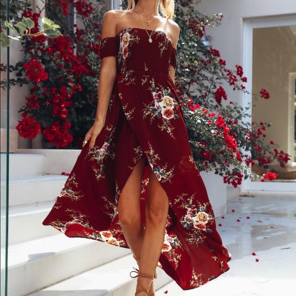 Floral off the shoulder dress - Picture 5 of 6